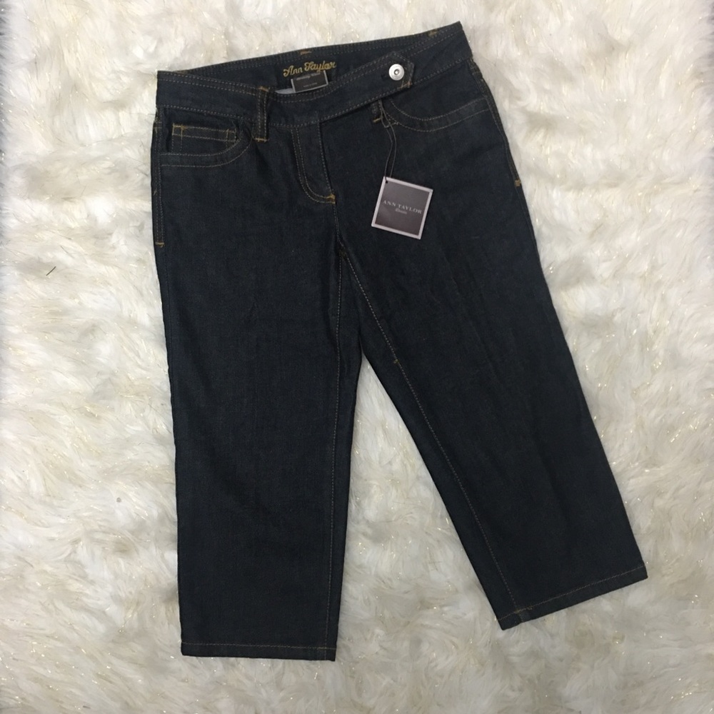 NWT Ann Taylor modern fit Lindsey waist capris